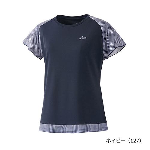 プリンス Prince 吸汗速乾 UPF50+ FDピンメッシュ素材 ゲームシャツ 半袖 テニス ウィメンズ WF5084-127