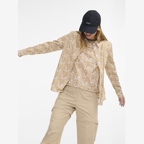エーグル AIGLE リバティプリント ロングスリーブシャツ 長袖 アウトドア ウィメンズ ZCFAV01-00J