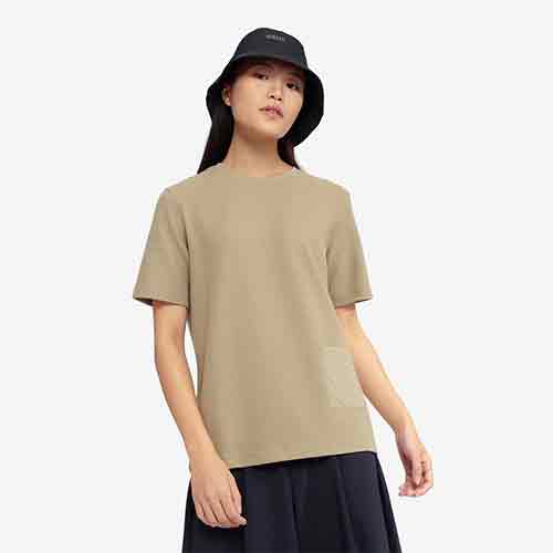 エーグル AIGLE UVカット ショートスリーブポケット 半袖 Tシャツ アウトドア ウィメンズ ZTFBF70-004