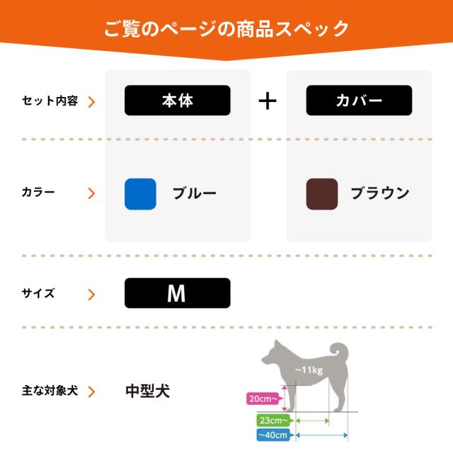 OneAid リラクッション 撥水カバーセット M ブルー【送料無料