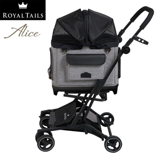 ロイヤルテイルズ アリス（Alice） 多機能ペットカート グレー（ペットキャリー ドッグキャリー ドッグカート）