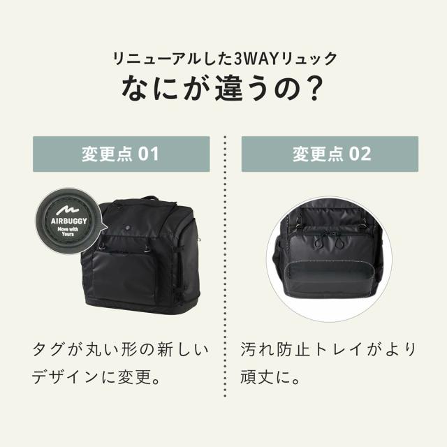 エアバギー フォー ペット AIRBUGGY FOR PET 3ウェイバックパックキャリ— ワイド リップストップネイビー【送料無料】 犬 猫 ペットキャリー キャリーバッグ リュック_2