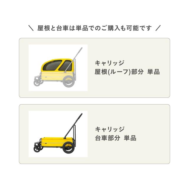 エアバギー フォー ペット AIRBUGGY FOR PET ペットカート キューブ キャリッジ（CARRIAGE）セット（台車＋ルーフ） モスグリーン_5