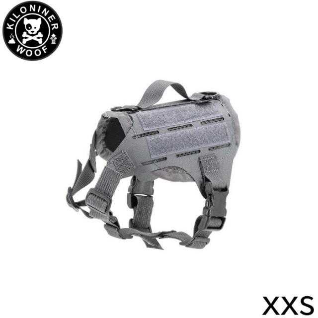 KILONINER キロナイナー M4 Tactical MOLLE Vest Laser Cut M4タクティカルモールベストレーザーカット ハーネス XXS Wolf Grey