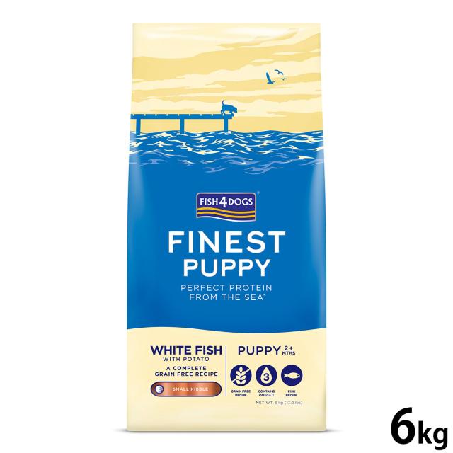 Fish4dogs フィッシュ4ドッグ スーペリア パピー 6kg+75gx2袋