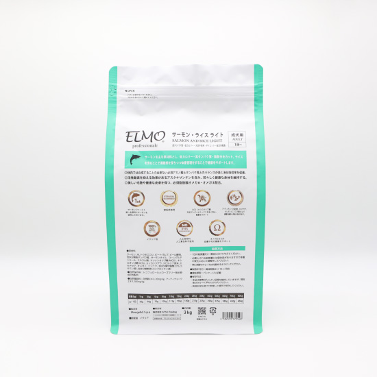 エルモ ELMO ドッグフード アダルト サーモン＆ライス ライト