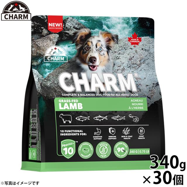 チャーム CHARM グラスフェッドラム ドッグフード グレインフリー 340g×30個 27,932円