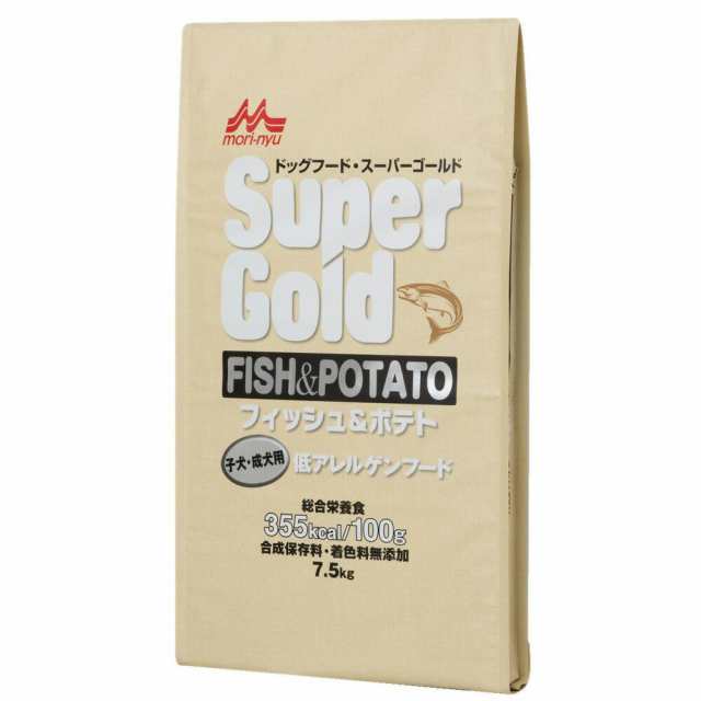 森乳サンワールド スーパーゴールド フィッシュ＆ポテト 子犬・成犬用 7.5kg 犬用品/ペットグッズ/ペット用品 送料無料の通販は