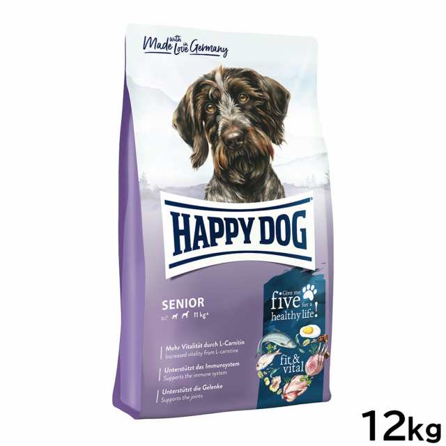 ハッピードッグ HAPPY DOG ドッグフード フィット＆バイタル シニア（中〜大型犬） 12kg【送料無料】の通販は