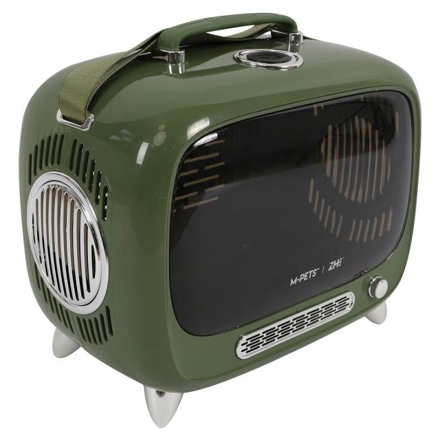 M-PETS エムペッツ TVペットキャリー グリーン【送料無料】