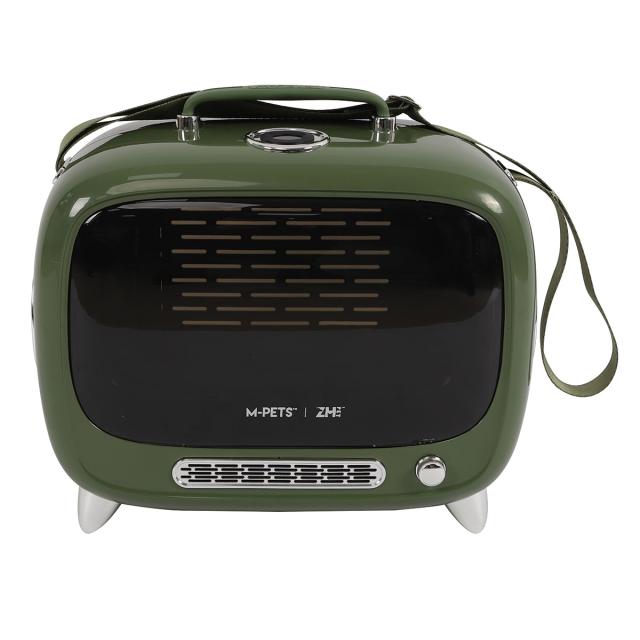 M-PETS エムペッツ TVペットキャリー グリーン【送料無料】_3