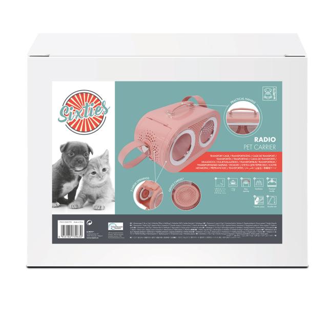 M-PETS エムペッツ ラジオペットキャリー ピンク【送料無料】