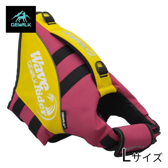 ジウォーク GEWALK 318 ウェーブ ライダー エコ ライフジャケット L ピンク
