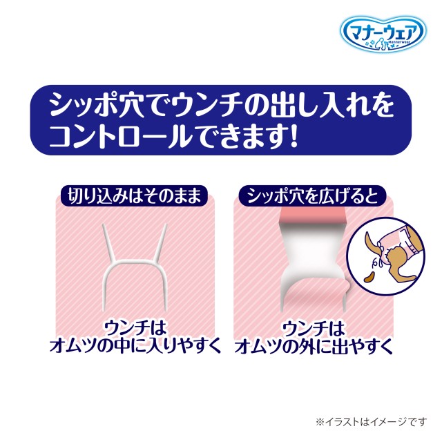 ユニ チャーム マナーウェア 長時間快適オムツ 女の子用 SS 34枚入×10