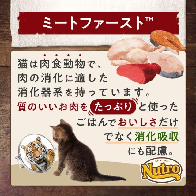 ニュートロ ナチュラルチョイス キャットフード 室内猫用 キトン チキン 2kg 無添加 子猫 猫のごはん_4