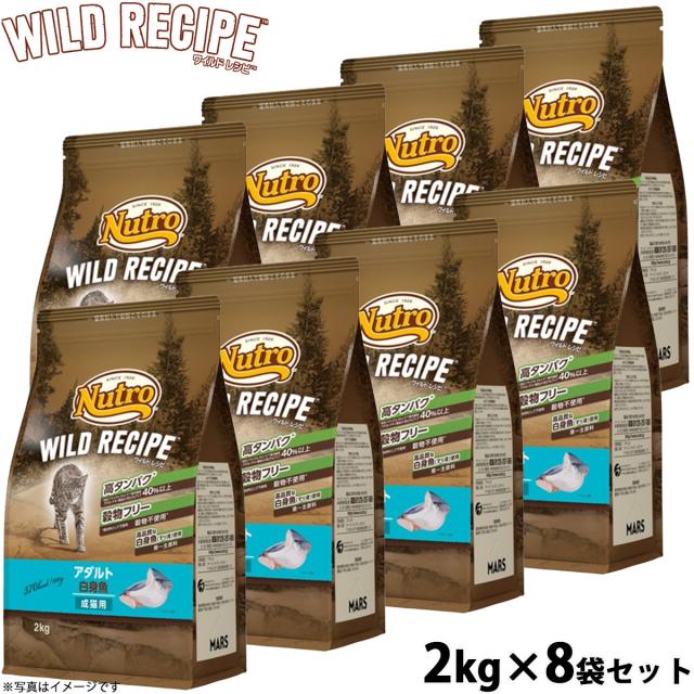 ニュートロ キャットフード ワイルドレシピ アダルト 白身魚 成猫用 2kg 穀物フリー グレインフリー 無添加 ナチュラル猫用