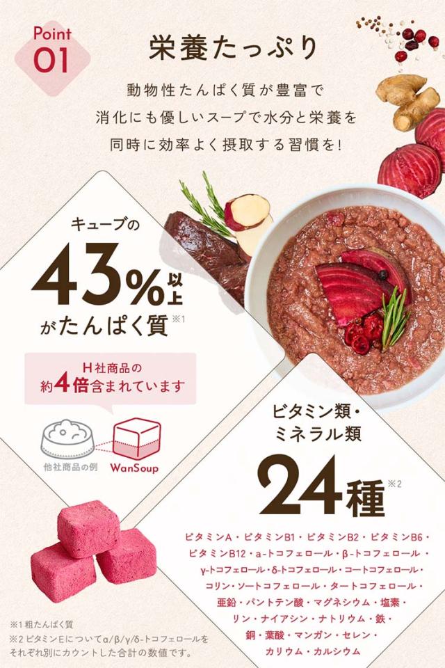 ワンスープ WanSoup 国産 ROSIE ホースレシピ ミニパック フリーズドライ スープ 24g×10個_8