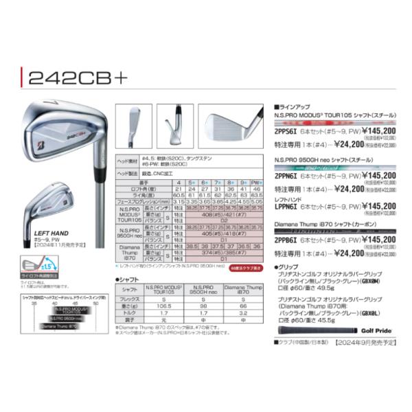 ブリヂストン 暑 BS TOUR B 221CB 7番アイアン NSPRO modus 
