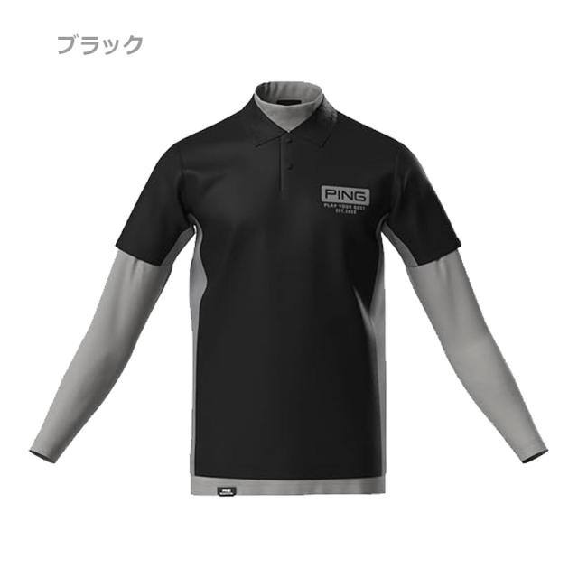 【即納】2025 PING ピンゴルフ メンズ インナーシャツ レイヤードツインセット ポロシャツ 621-5160201 日本正規品_1