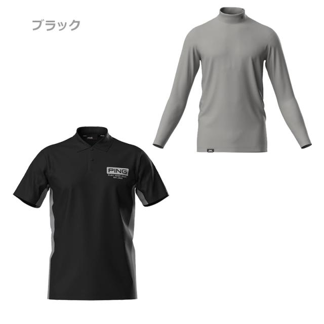 【即納】2025 PING ピンゴルフ メンズ インナーシャツ レイヤードツインセット ポロシャツ 621-5160201 日本正規品_2