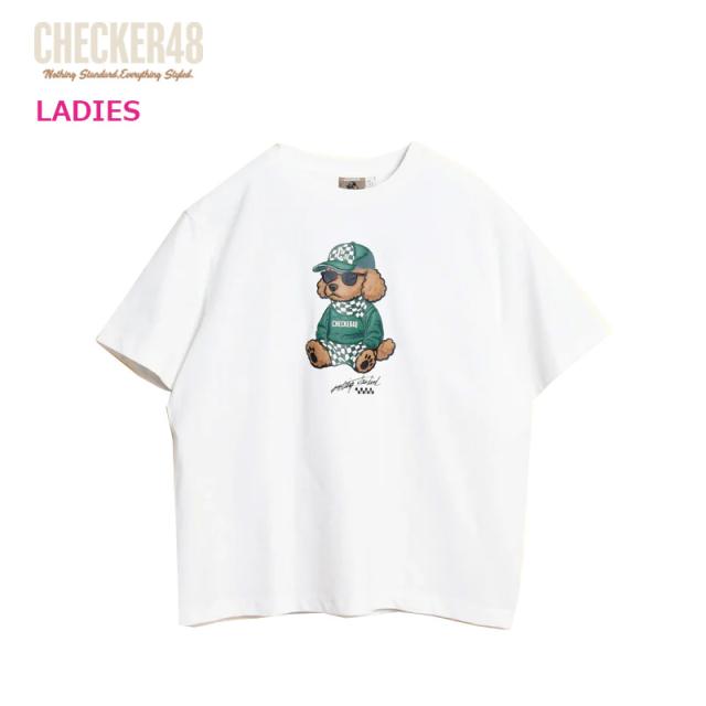 【即納】チェッカー48 レディース プーディ Tシャツ 半袖 C48-00S001W 日本正規品 wer CHECKER48