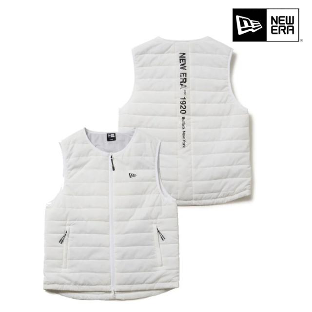 【即納】ニューエラ ゴルフ インサレーティッド ベスト ホワイト 14669879 日本正規品 NEWERA 25秋冬