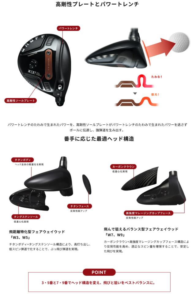 【3月6日発売予定】2026 ONOFF オノフ AKA フェアウェイアームズ W3/W5 SMOOTH KICK MP-526F カーボンシャフト 日本正規品_8