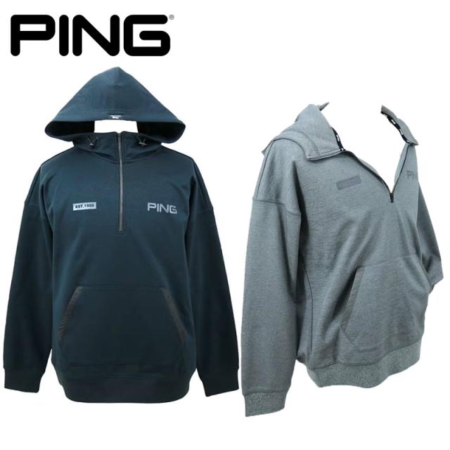 【即納】PING ピンゴルフ パ全方向ストレッチ接結裏メッシュハーフジップスウェットフーディ 621-6162203 日本正規品 26春夏 wer