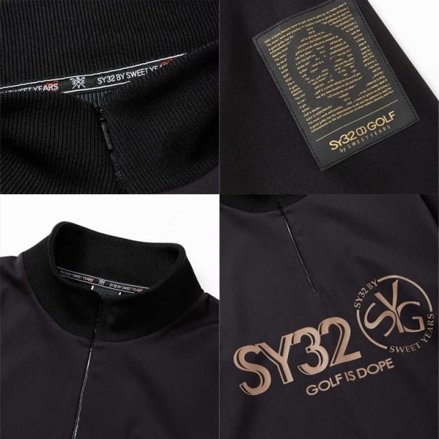 【即納】SY32 GOLF ハーフジップ スウェットシャツ 長袖 SYG-25A1-26 日本正規品 25秋冬 即納】SY32 GOLF ハーフジップ スウェットシャツ 長袖 SYG-25A1-26