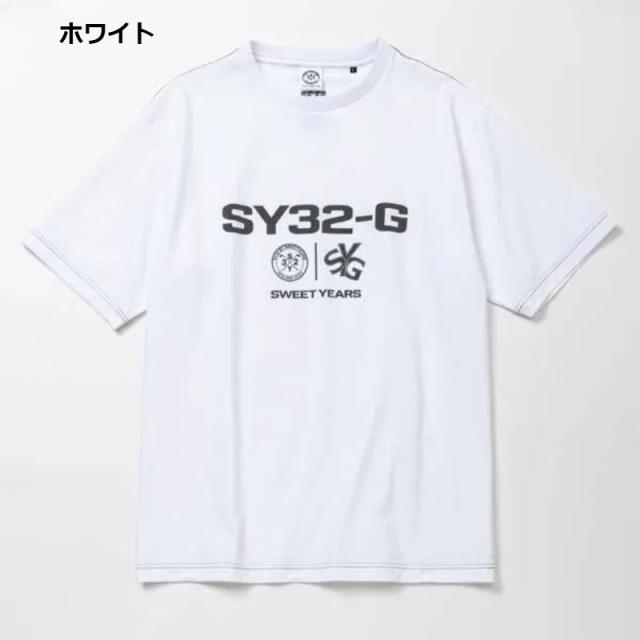 即納】2025 SY32 ゴルフ メンズ モックネック Tシャツ MOCK TEE SYG