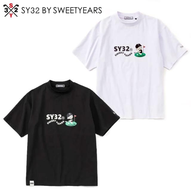 【即納】SY32 GOLF METAKOZO コラボ モックTシャツ ブラック ホワイト SYG-26S1-14META 日本正規品 モックネック 2026春夏