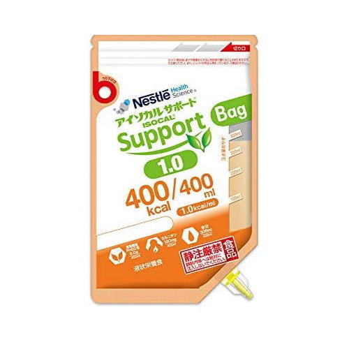 ネスレ　アイソカルサポート1.0バッグ　400kcal　400ml×18　【栄養】