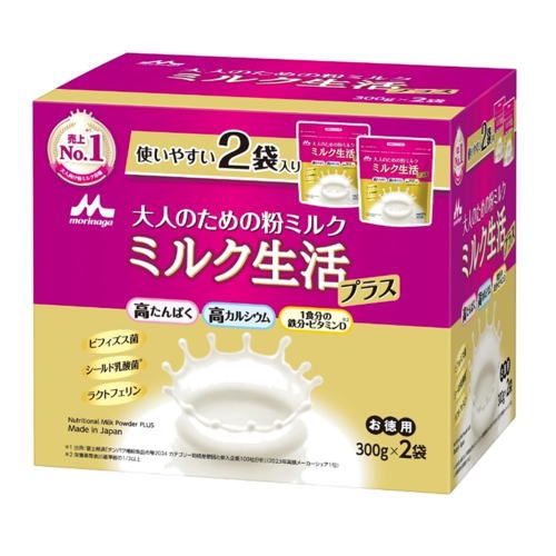 森永乳業 大人のための 粉ミルク ミルク生活 300g (約15回分) ×6缶