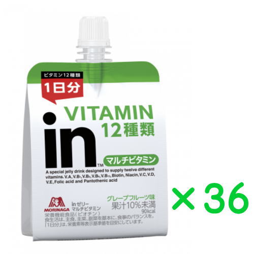 inゼリー マルチビタミン グレープフルーツ味 180g×36