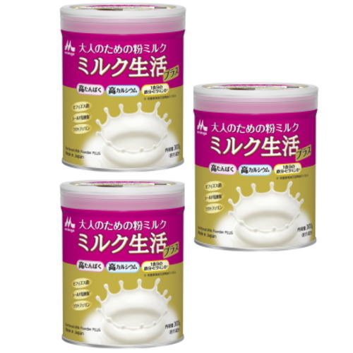 森永乳業 大人のための 粉ミルク ミルク生活 300g (約15回分) ×6缶