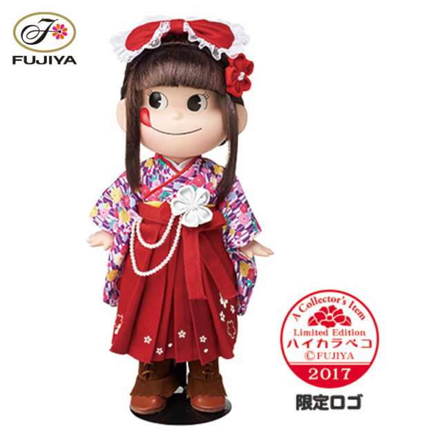 不二家 公式 2017 ハイカラペコちゃんビスクドール 陶器 ポリエステル 人形 ドール かわいい ペコちゃん ぺこちゃん ペコ