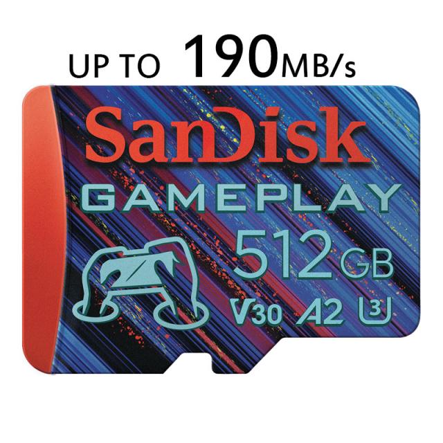 microSDXCカード 512GB SanDisk UHS-I U3 V30 A2 R:190MB/s W:130MB/s Nintendo Switch対応 SDSQXAV-512G-GN6XN 海外パッケージ ゆうパケット送料無料