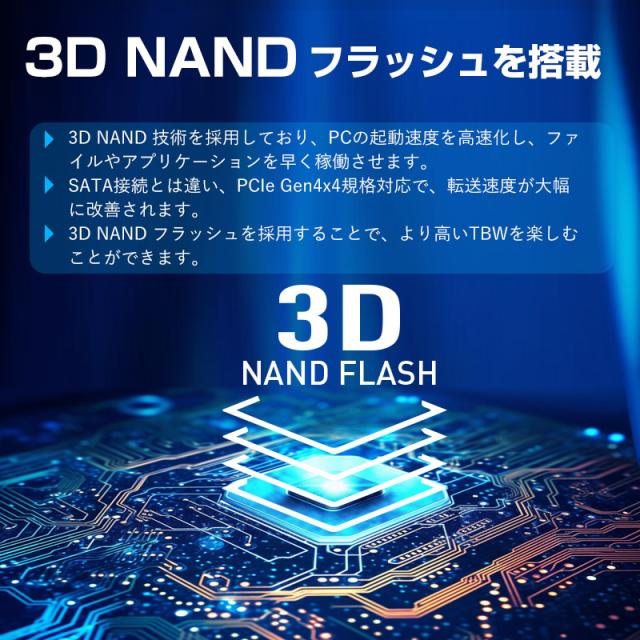 SPD SSD 4TB M.2 2280 PCIe Gen4x4 NVMe 3D NAND グラフェン放熱シート付き R:7200MB/s W:6200MB/s SP800-4TNGH 5年保証 宅配便送料無料_3