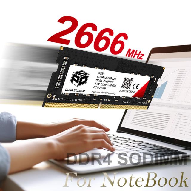 ノートPC用メモリ SPD DDR4-2666 PC4-21300 SODIMM 8GB(8GBx1枚) CL19 260 PIN SDDR426S08G30【永久保証・ネコポス送料無料】_1