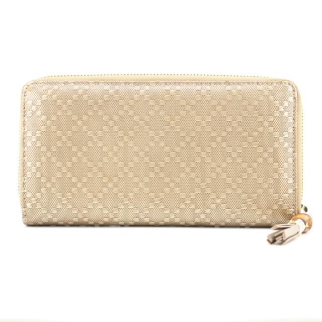 GUCCI/グッチ 224253 ディアマンテ ラウンドファスナー バンブー