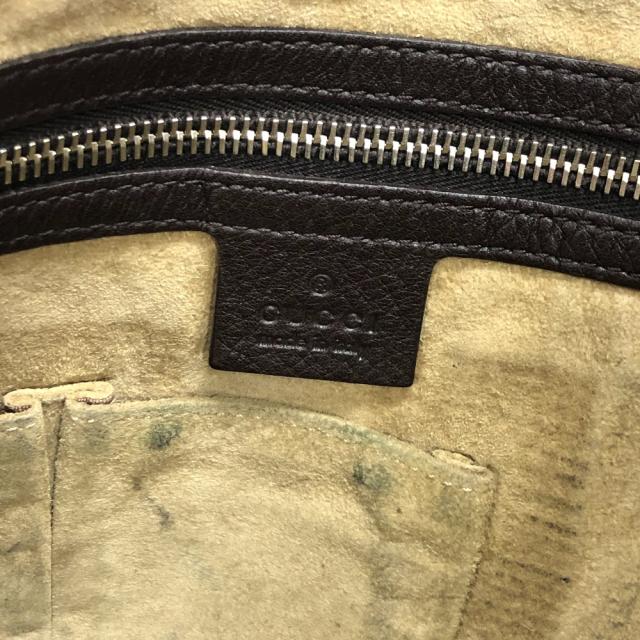 GUCCI/グッチ 233329 レザー ショルダーバッグ ブラウン メンズ