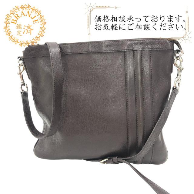 グッチ/GUCCI 233329 レザー ショルダーバッグ ブラウン GUCCI/グッチ 233329 レザー ショルダーバッグ ブラウン メンズ