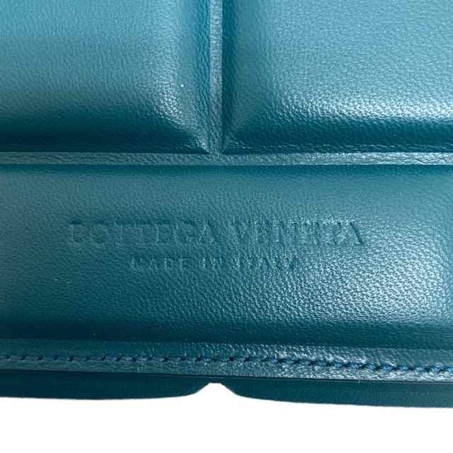 BOTTEGA VENETA/ボッテガヴェネタ ブロック レザー ショルダーバッグ グリーン レディース ブランド