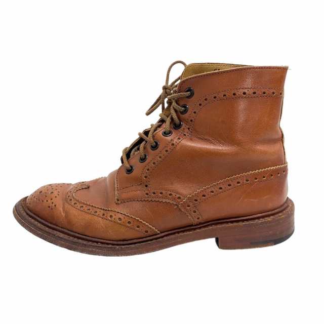 TRICKER’S/トリッカーズ 6426 ウイングチップ ショートブーツ 6 レザー ブーツ ブラウン メンズ ブランド