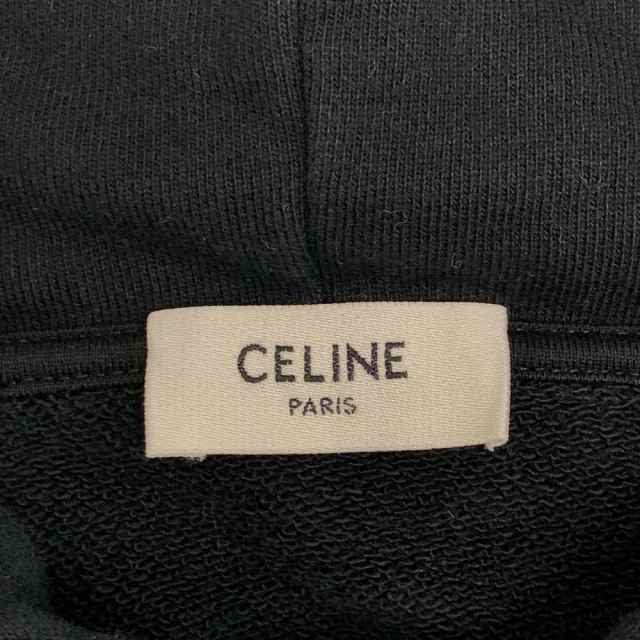 CELINE/セリーヌ 2Y468670Q エディ期 コットン パーカー ブラック メンズ ブランド