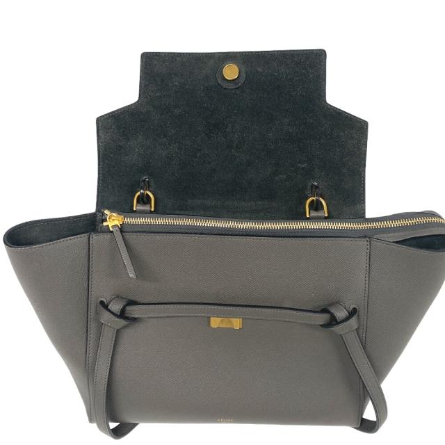 セリーヌ ベルトバッグ ミニ レザー 2way セリーヌ ベルトバッグ ミニ レザー 2WAYハンドバッグ ブラック