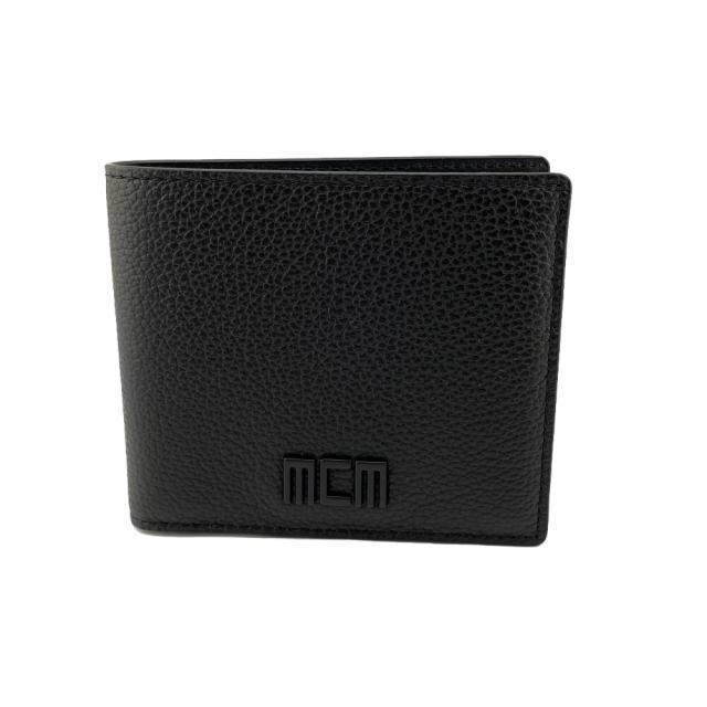 MCM/エムシーエム  MXSCATC01 カードケース 札入れ レザー 二つ折り財布 ブラック メンズ ブランド 17,750円
