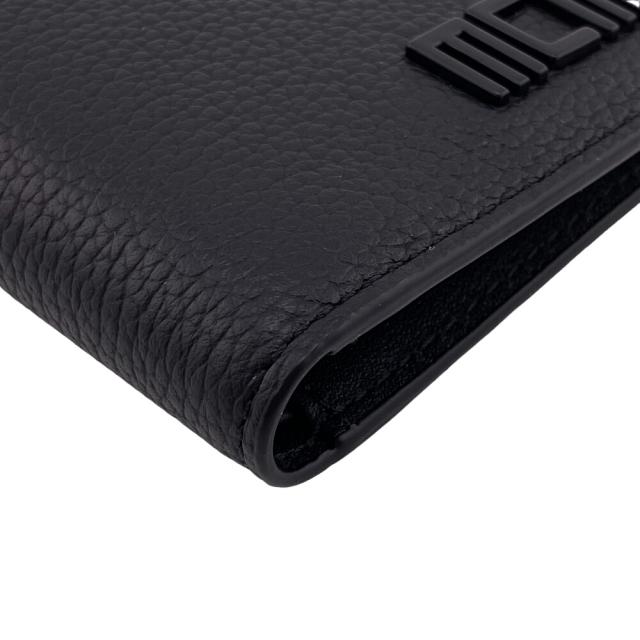 エムシーエム MCM 二つ折り財布 カードケース 札入れ MXSCATC01 ブラック MCM/エムシーエム MXSCATC01 カードケース 札入れ レザー 二つ折り財布