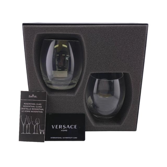 VERSACE/ヴェルサーチ  48870  MEDUSA LUMIERE メデューサルミエール クリスタル グラス クリア ユニセックス ブランド