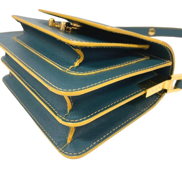 MARNI/マルニ トランク レザー ショルダーバッグ グリーン